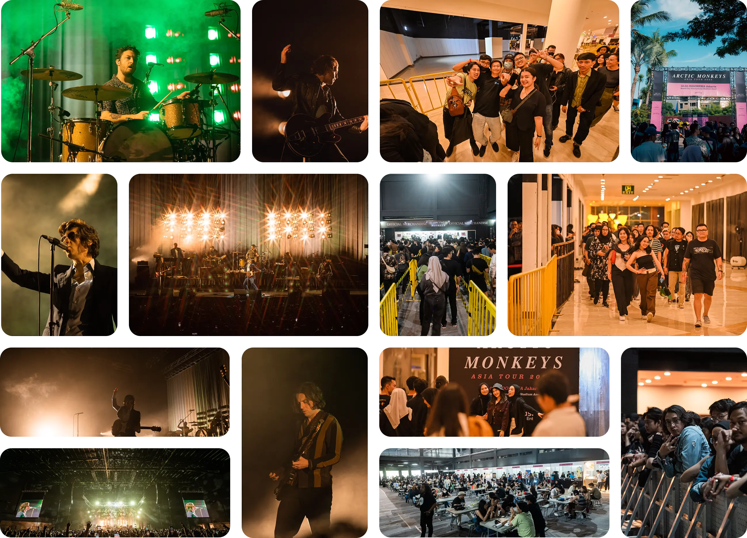 Arctic Monkeys: Asia Tour 2023 - Collage