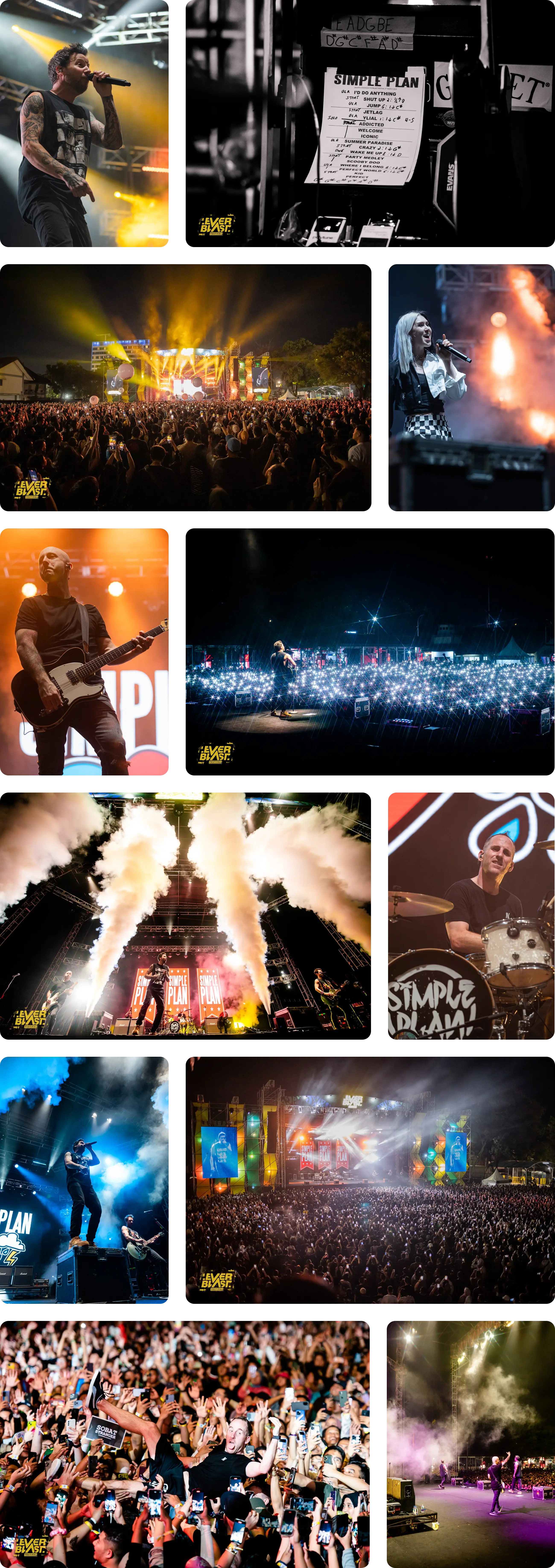 Simple Plan: The Harder Than It Looks Tour - Collage